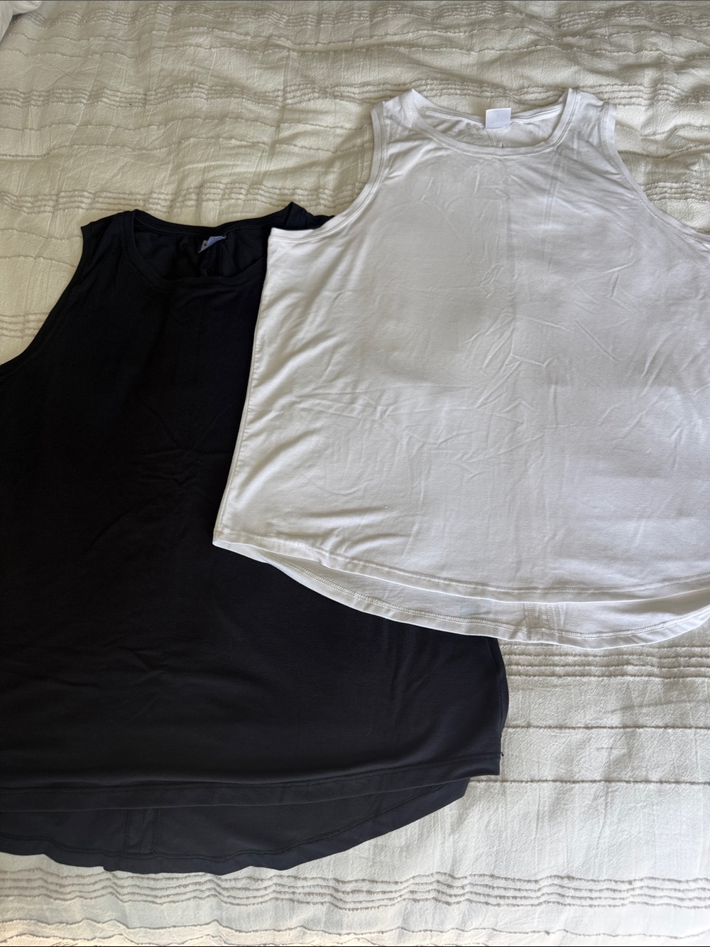 Athleta Sleeveless Tank Tops in Black and White set of 2!